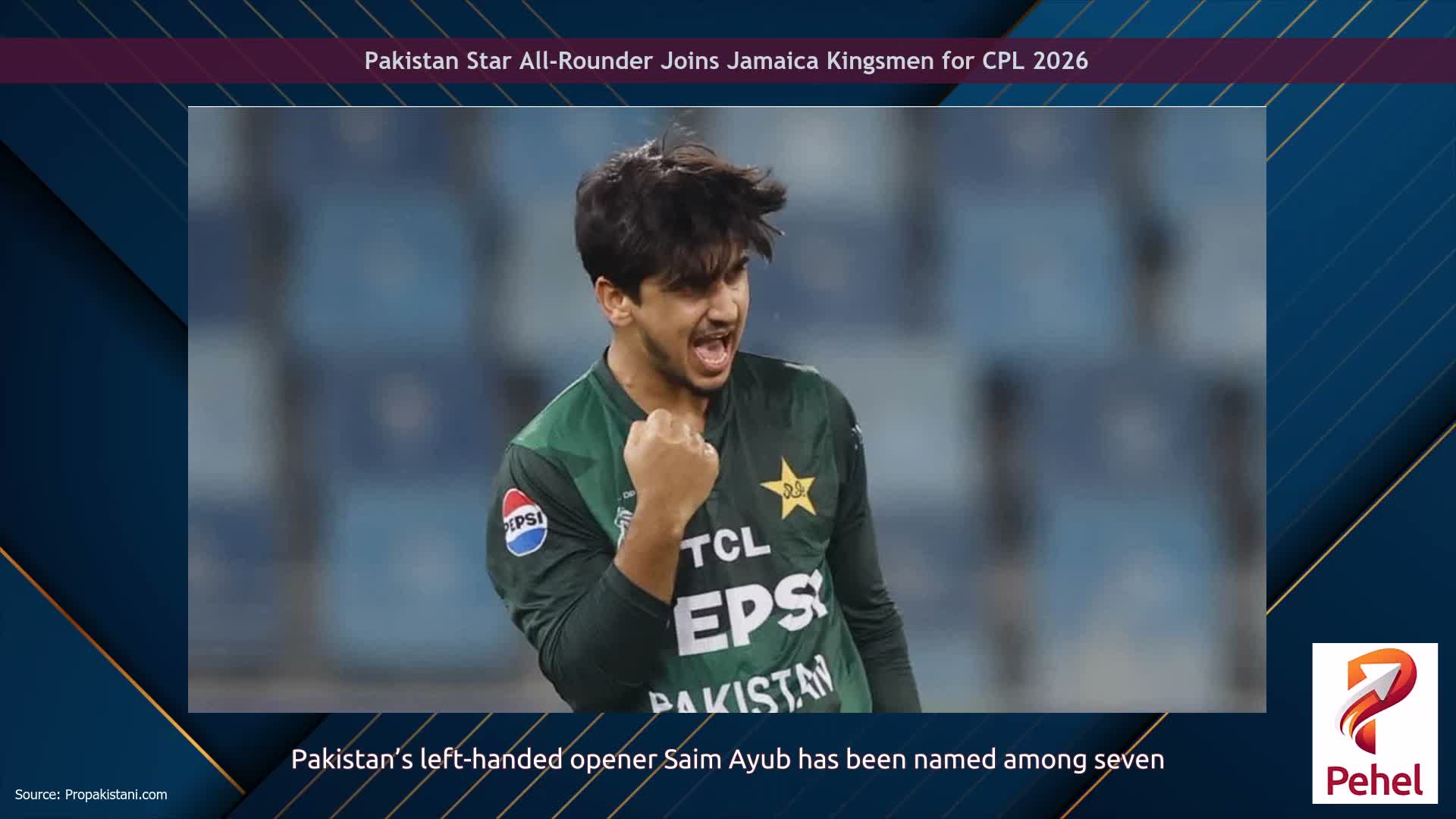 Pakistan Star All-Rounder Joins Jamaica Kingsmen for CPL 2026