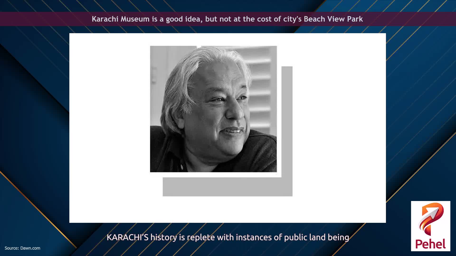 Karachi Museum is a good idea, but not at the cost of city's Beach View Park
