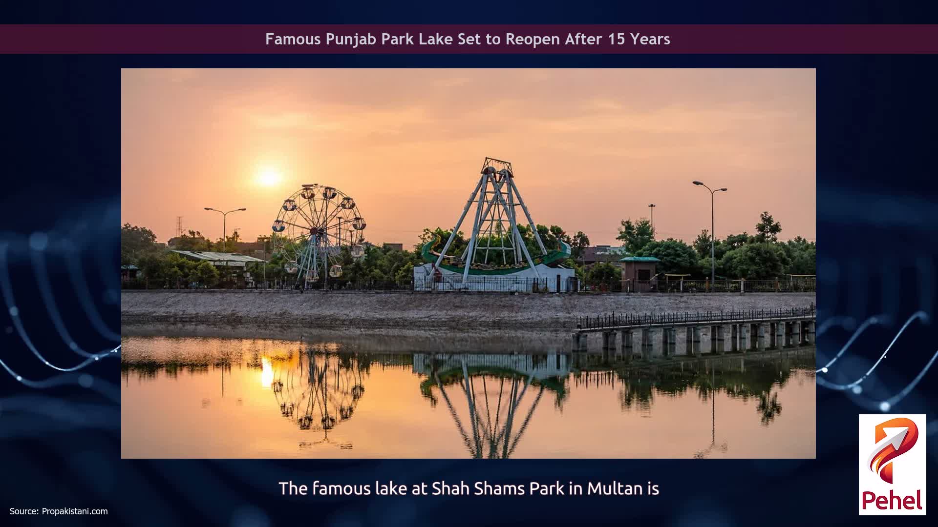Famous Punjab Park Lake Set to Reopen After 15 Years