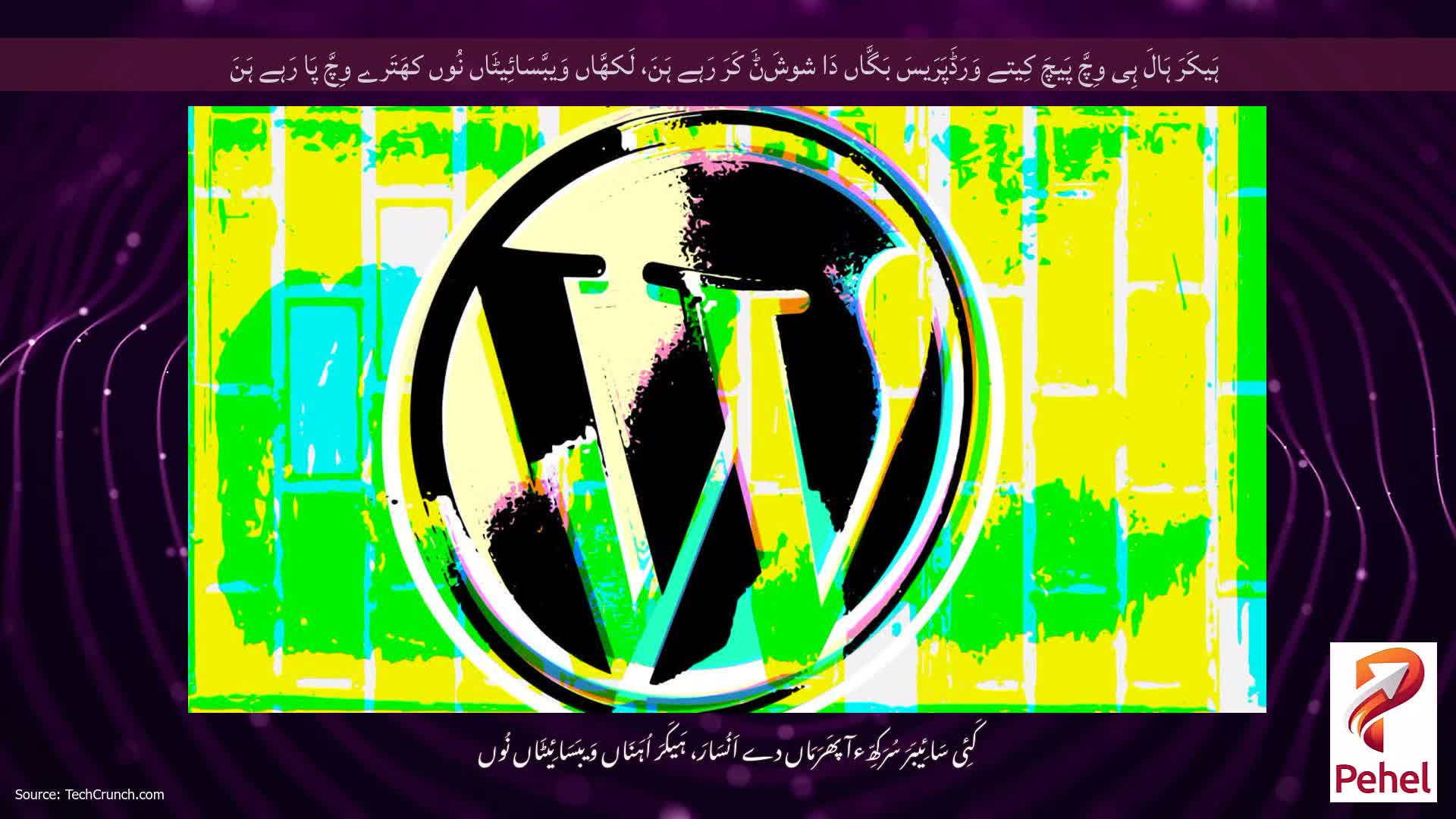 ہَیکَرَ ہَالَ ہِی وِچَّ پَیچَ کِیتے وَرَڈَپَرَیسَ بَگَّاں دَا شوشَݨَ کَرَ رَہے ہَنَ، لَکھَّاں وَیبَّسَائِیٹَاں نُوں کھَتَرے وِچَّ پَا رَہے ہَنَ