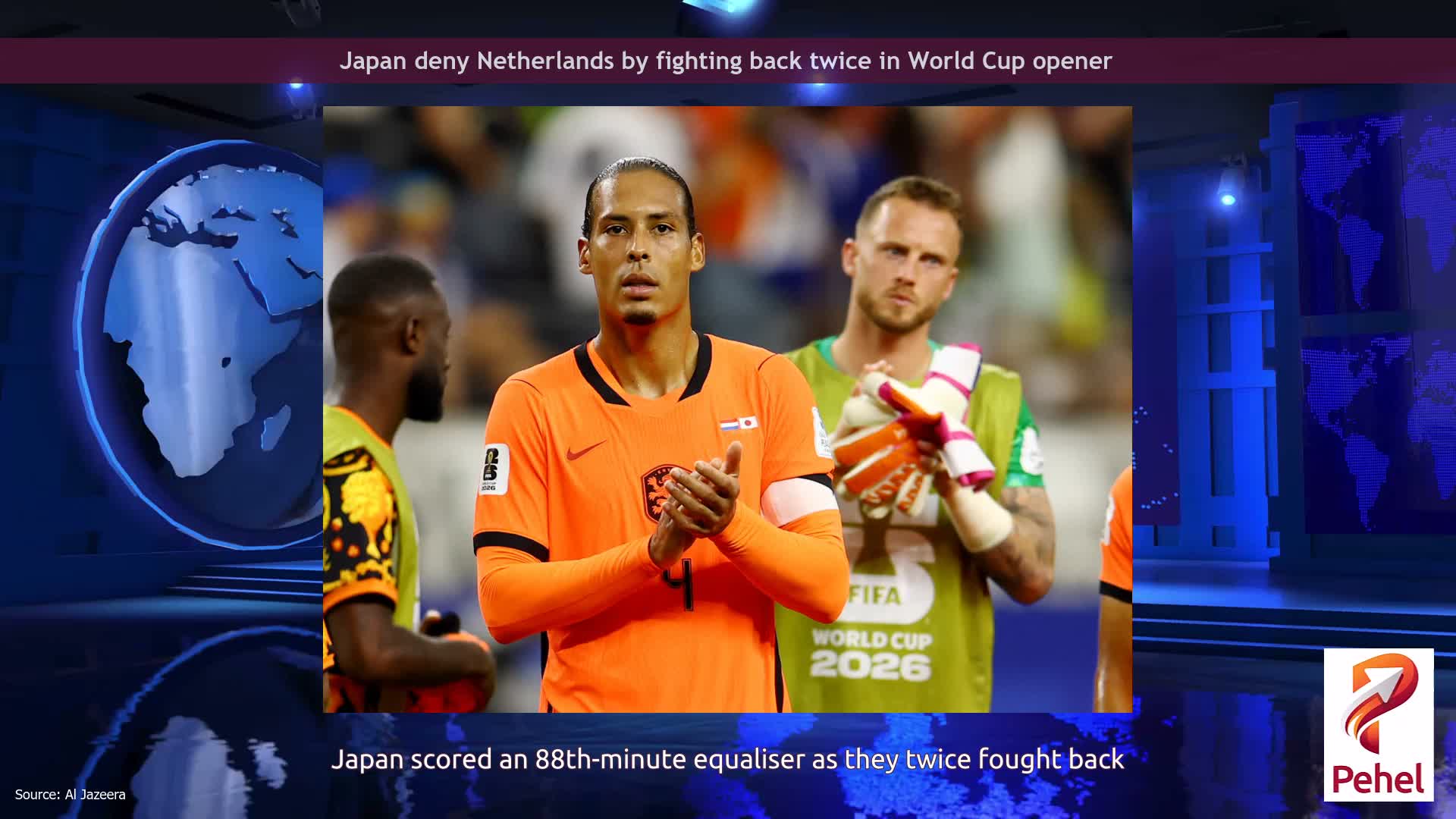 Japan deny Netherlands by fighting back twice in World Cup opener