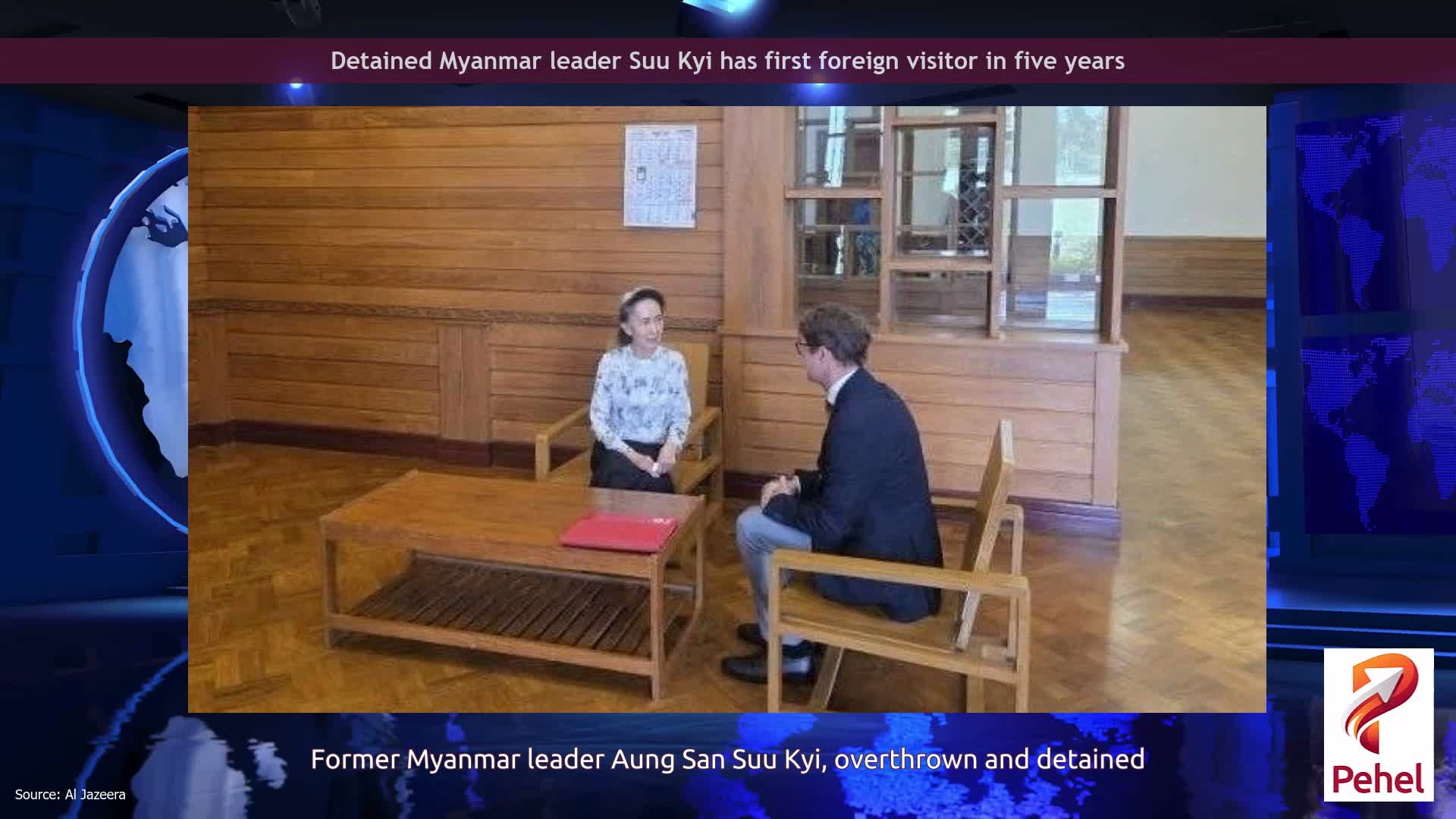 Detained Myanmar leader Suu Kyi  has first foreign visitor in five years
