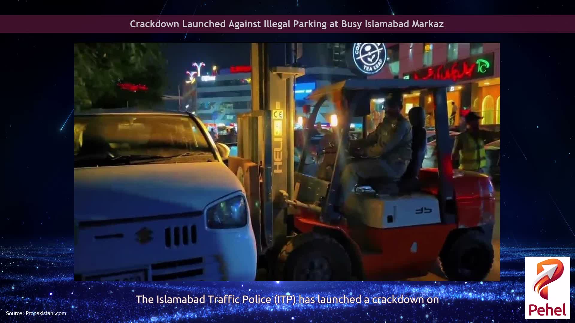 Crackdown Launched Against Illegal Parking at Busy Islamabad Markaz