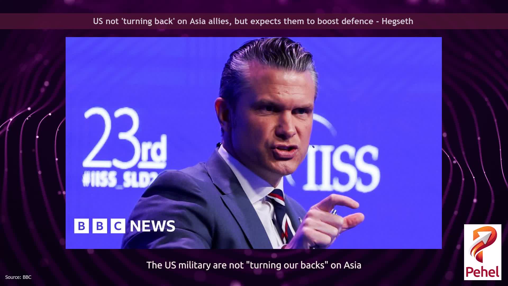 US not 'turning back' on Asia allies, but expects them to boost defence - Hegseth
