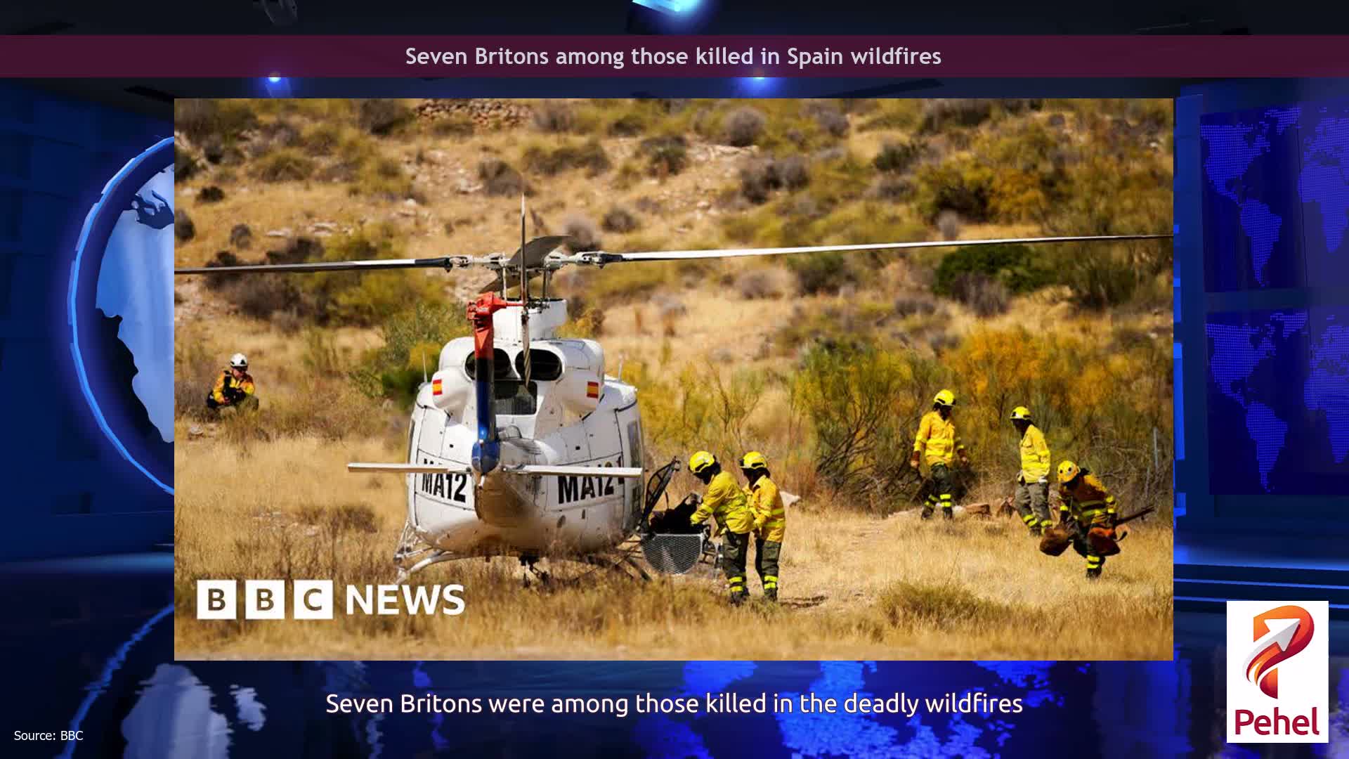 Seven Britons among those killed in Spain wildfires