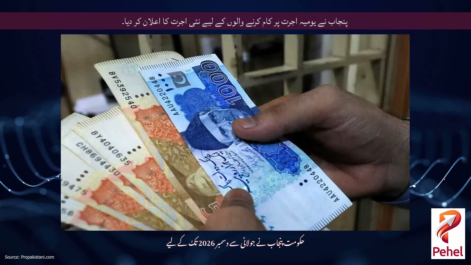 پنجاب نے یومیہ اجرت پر کام کرنے والوں کے لیے نئی اجرت کا اعلان کر دیا۔