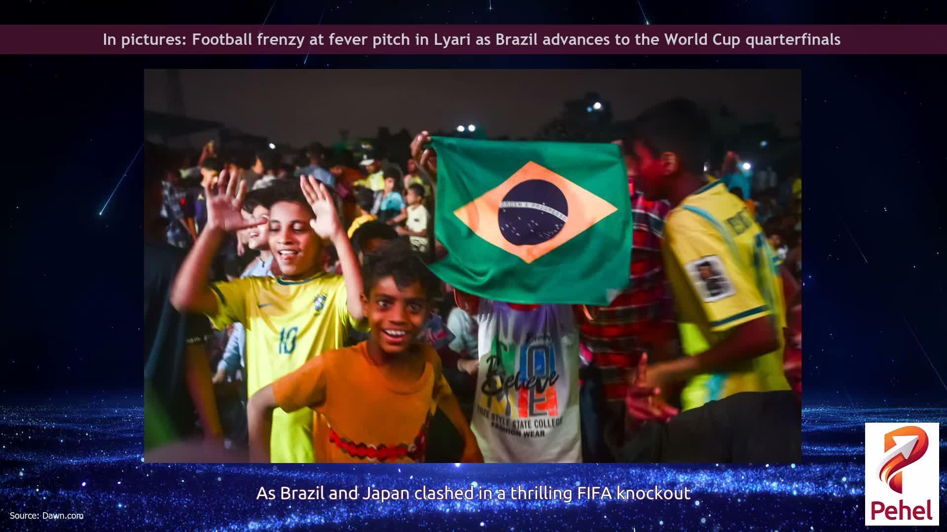 In pictures: Football frenzy at fever pitch in Lyari as Brazil advances to the World Cup quarterfinals