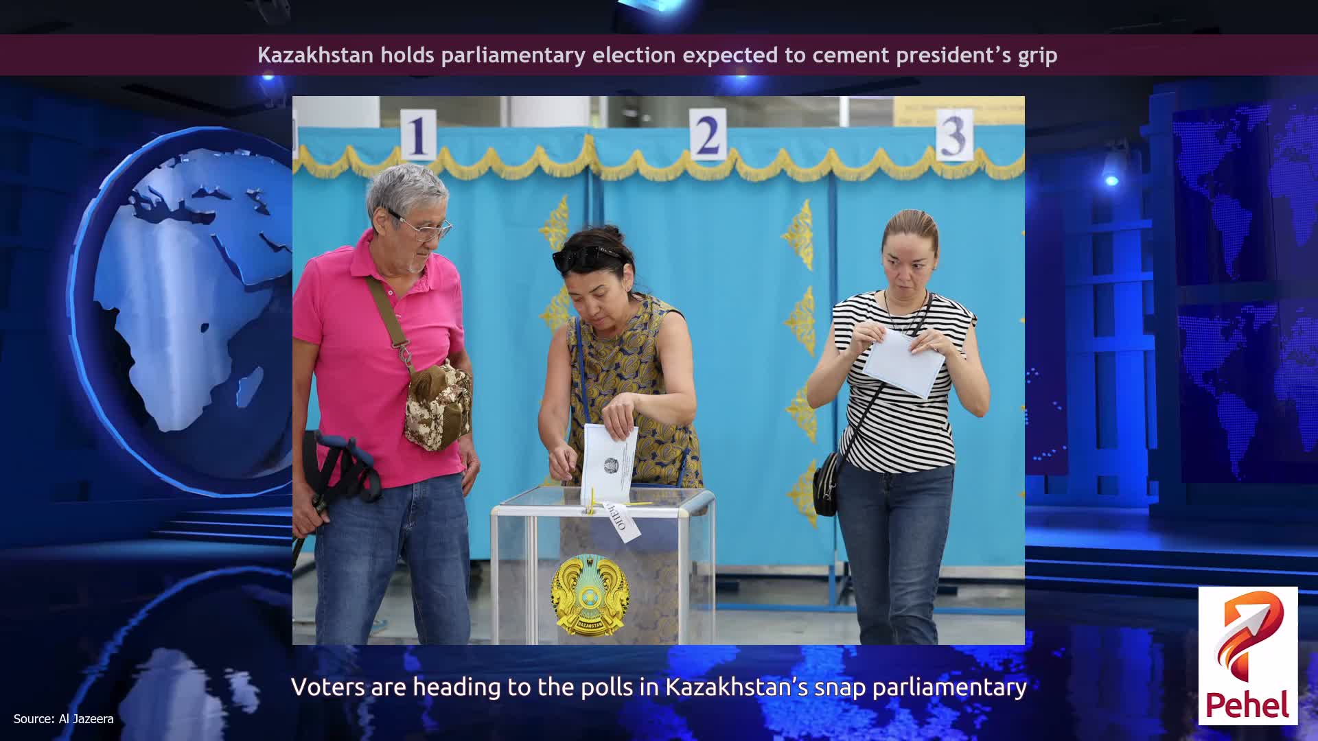 Kazakhstan holds parliamentary election expected to cement president’s grip