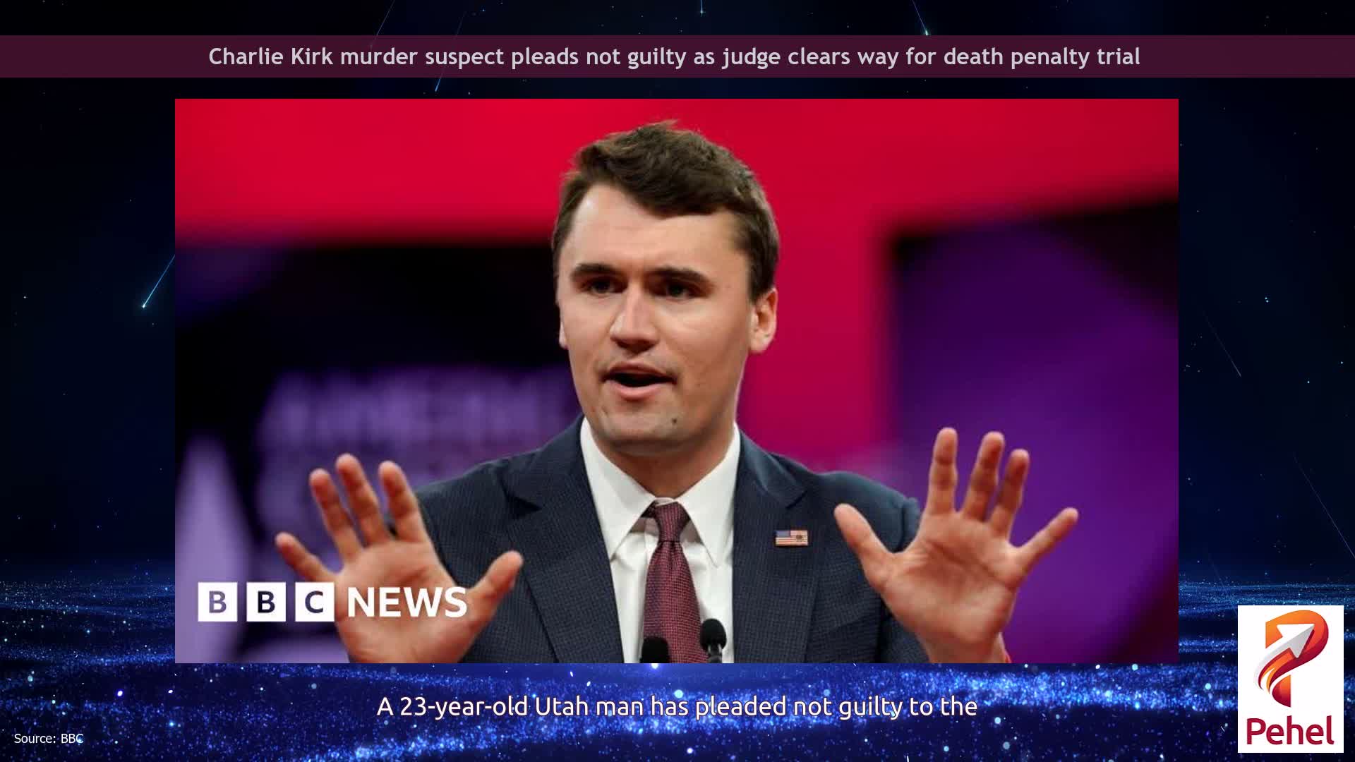Charlie Kirk murder suspect pleads not guilty as judge clears way for death penalty trial