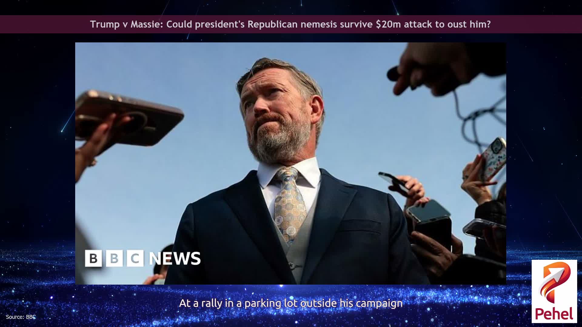Trump v Massie: Could president's Republican nemesis survive $20m attack to oust him?