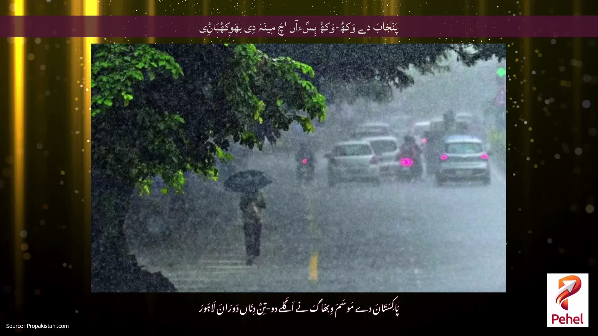 پَن٘جَابَ دے وَکھَّ-وَکھَّ ہِسِّءآں 'چَ مِین٘ہَ دِی بھَوِکھَّبَاݨِی
