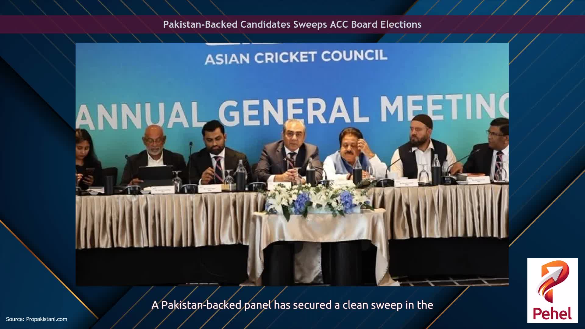Pakistan-Backed Candidates Sweeps ACC Board Elections