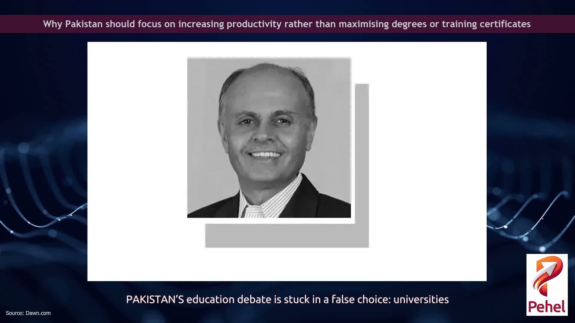 Why Pakistan should focus on increasing productivity rather than maximising degrees or training certificates