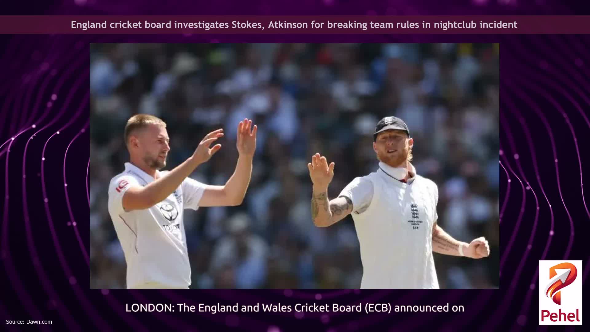 England cricket board investigates Stokes, Atkinson for breaking team rules in nightclub incident