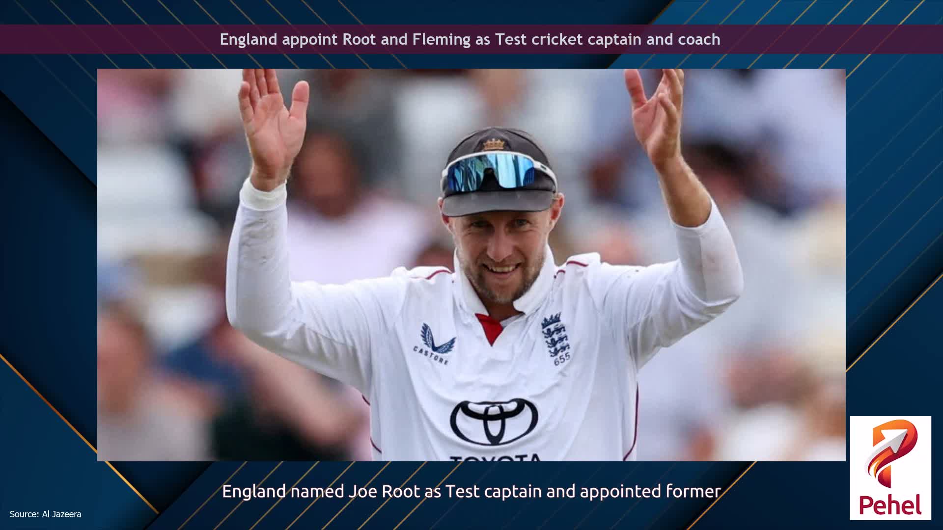 England appoint Root and Fleming as Test cricket captain and coach