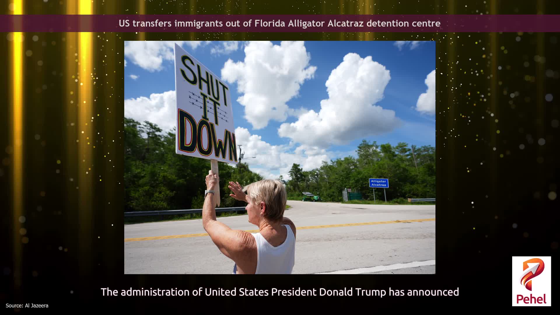 US transfers immigrants out of Florida Alligator Alcatraz detention centre