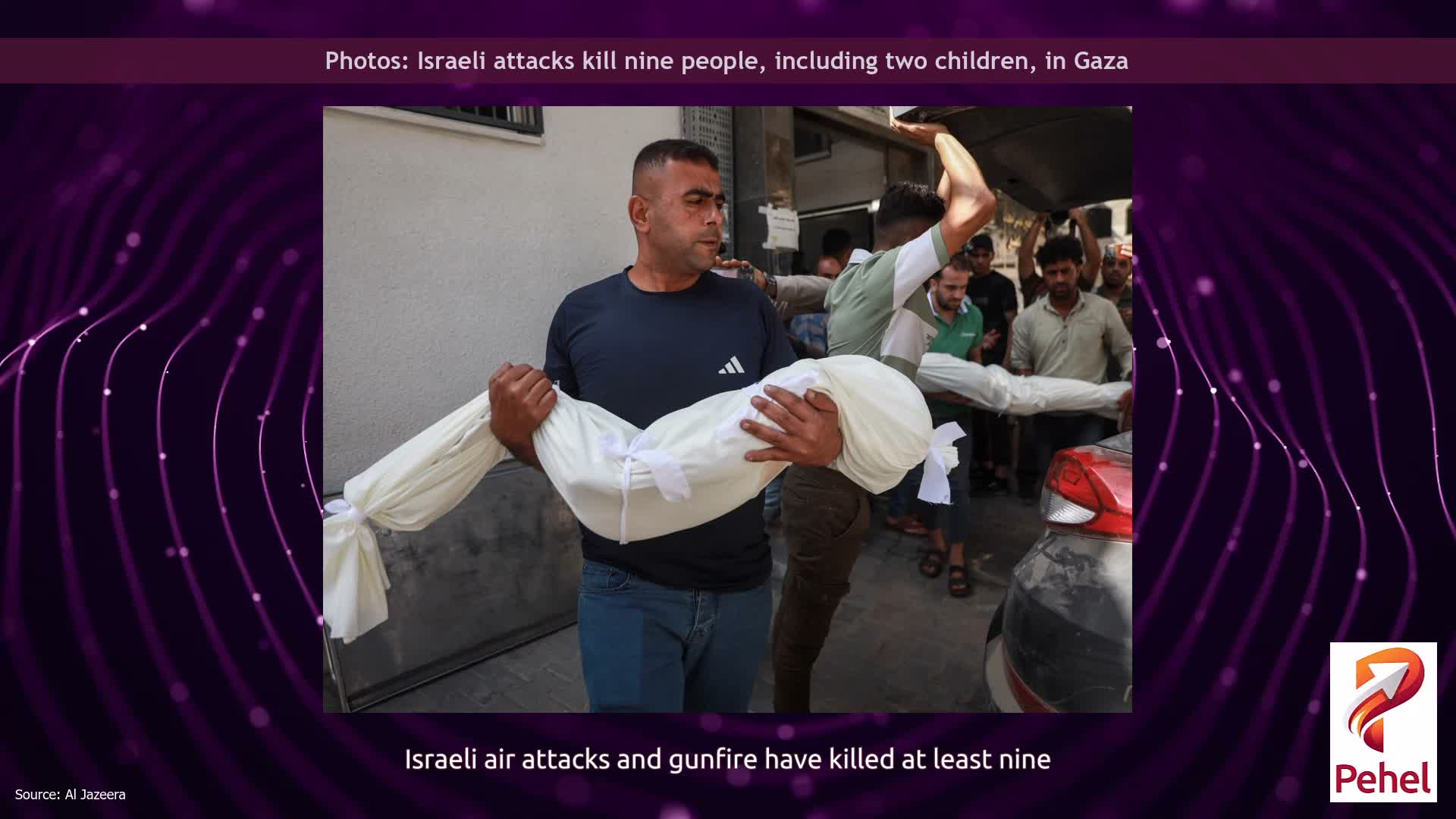 Photos: Israeli attacks kill nine people, including two children, in Gaza