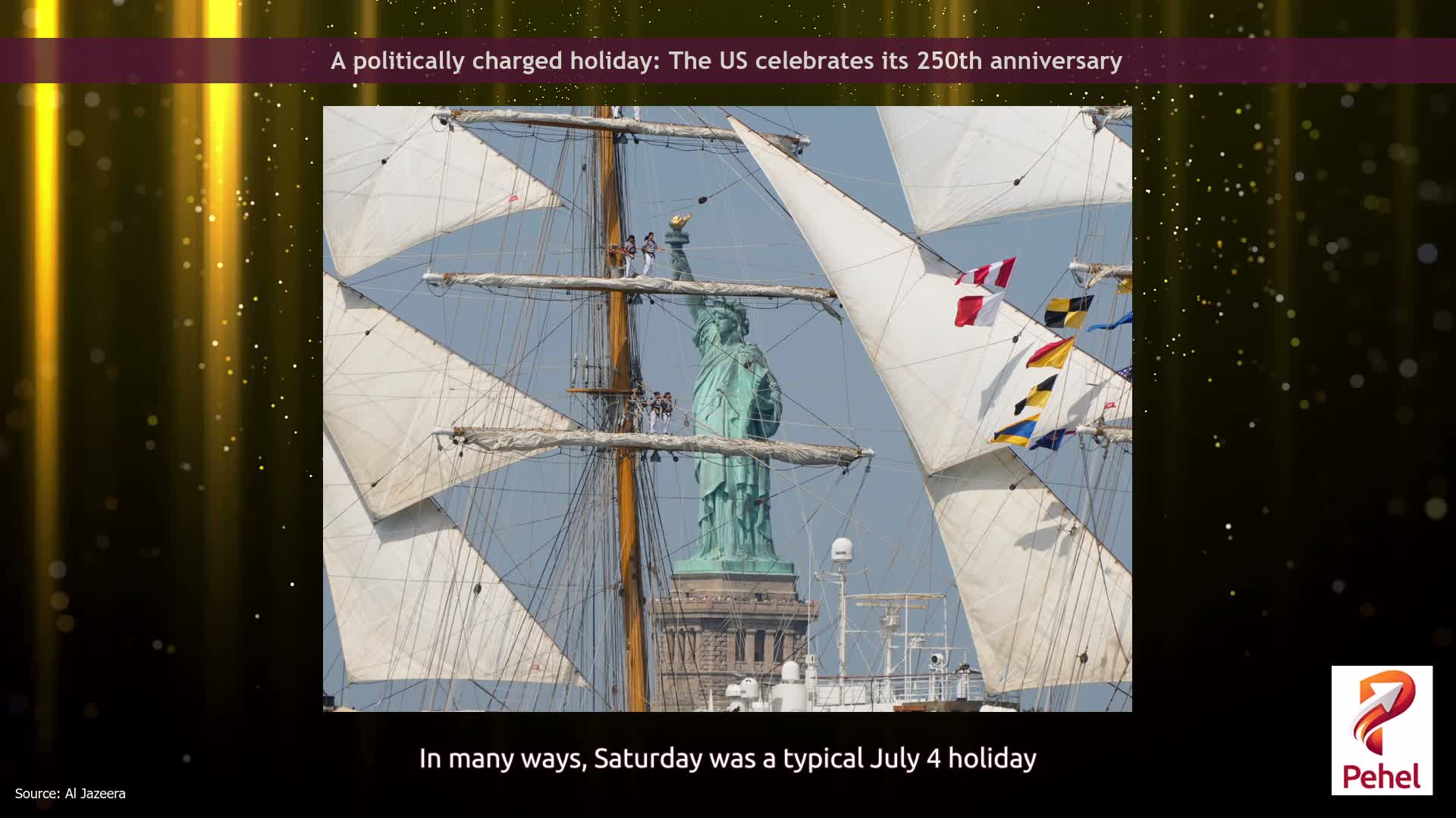 A politically charged holiday: The US celebrates its 250th anniversary