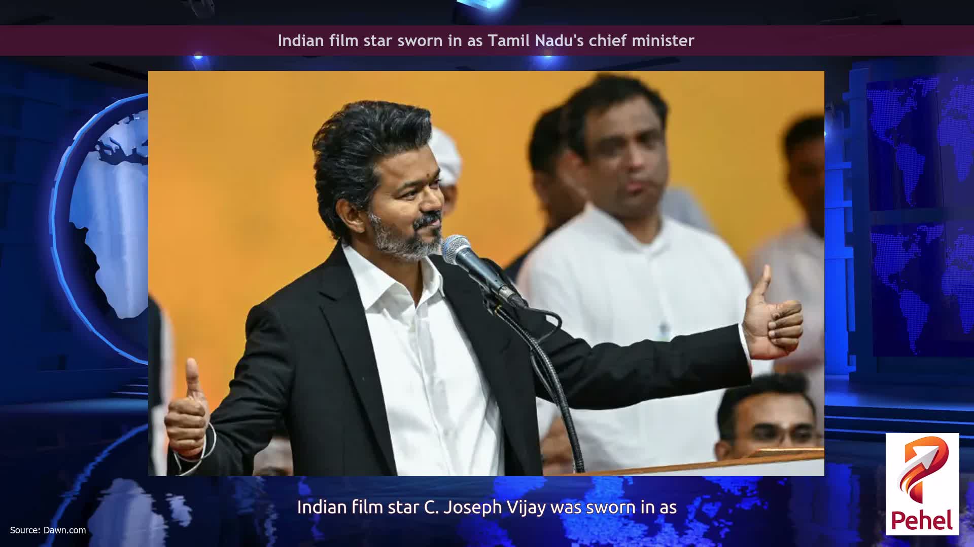 Indian film star sworn in as Tamil Nadu's chief minister