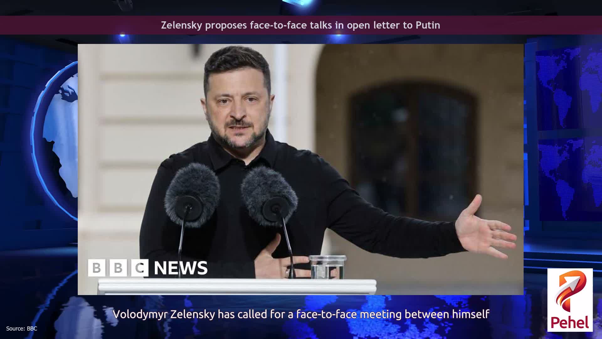 Zelensky proposes face-to-face talks in open letter to Putin