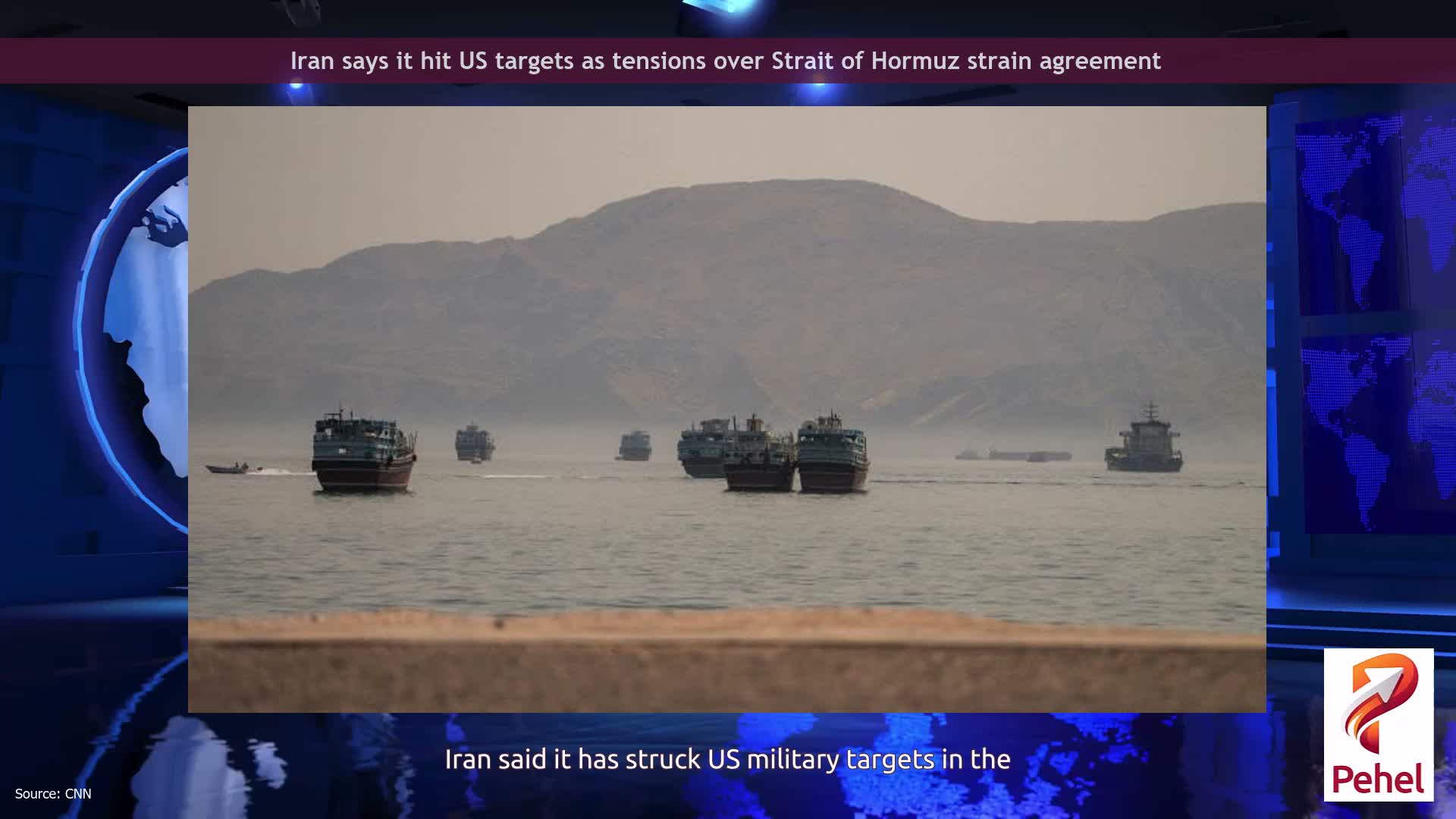 Iran says it hit US targets as tensions over Strait of Hormuz strain agreement
