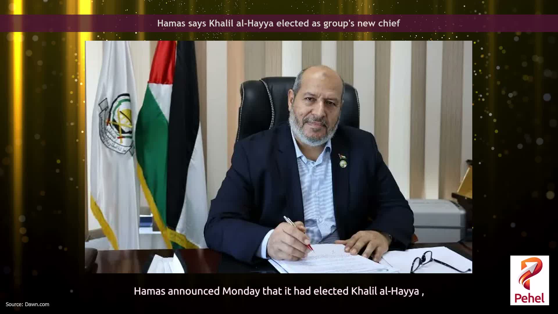 Hamas says Khalil al-Hayya elected as group's new chief