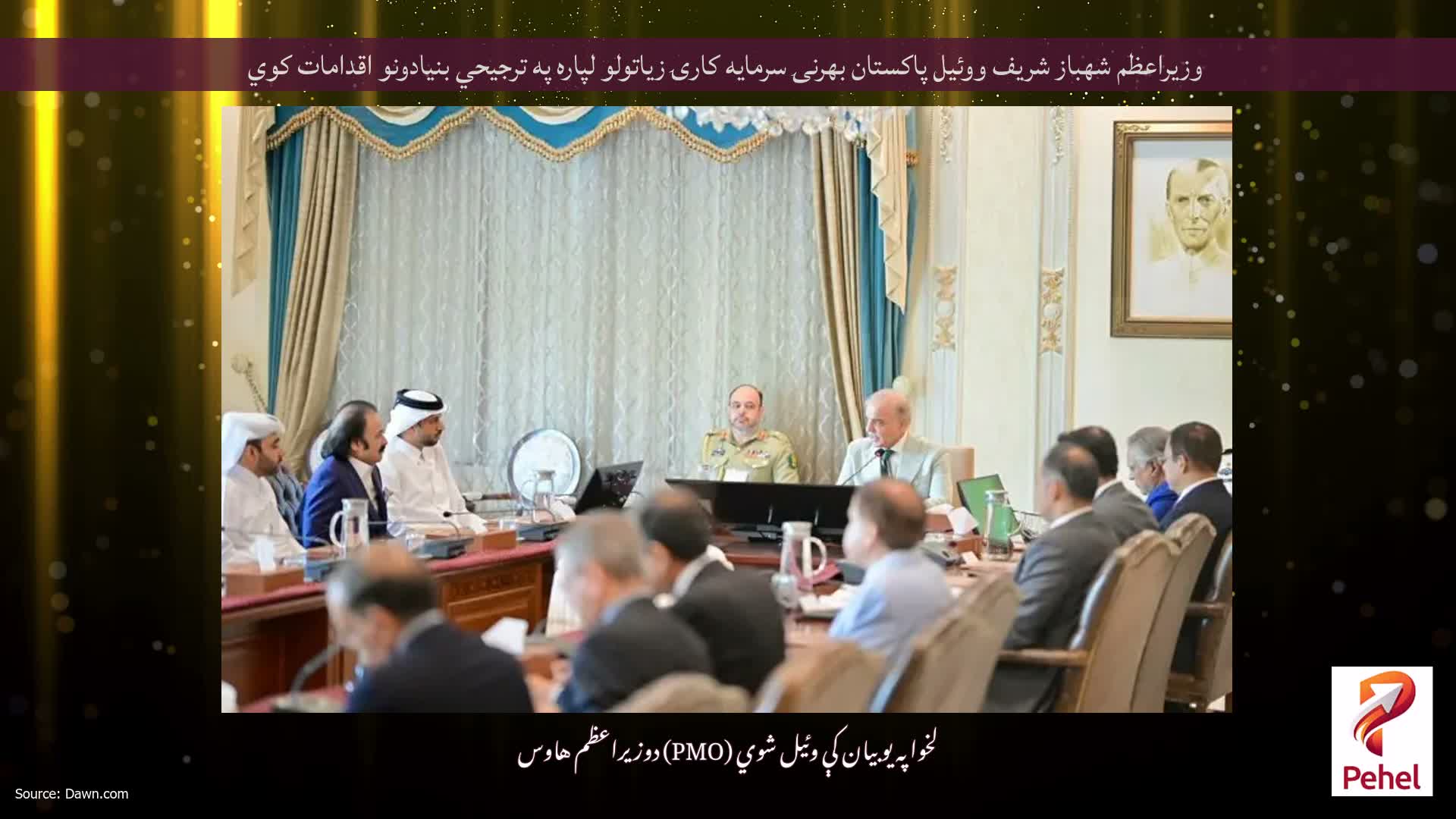 وزيراعظم شهباز شريف ووئيل پاکستان بهرنۍ سرمايه كارۍ زياتولو لپاره په ترجيحي بنيادونو اقدامات كوي