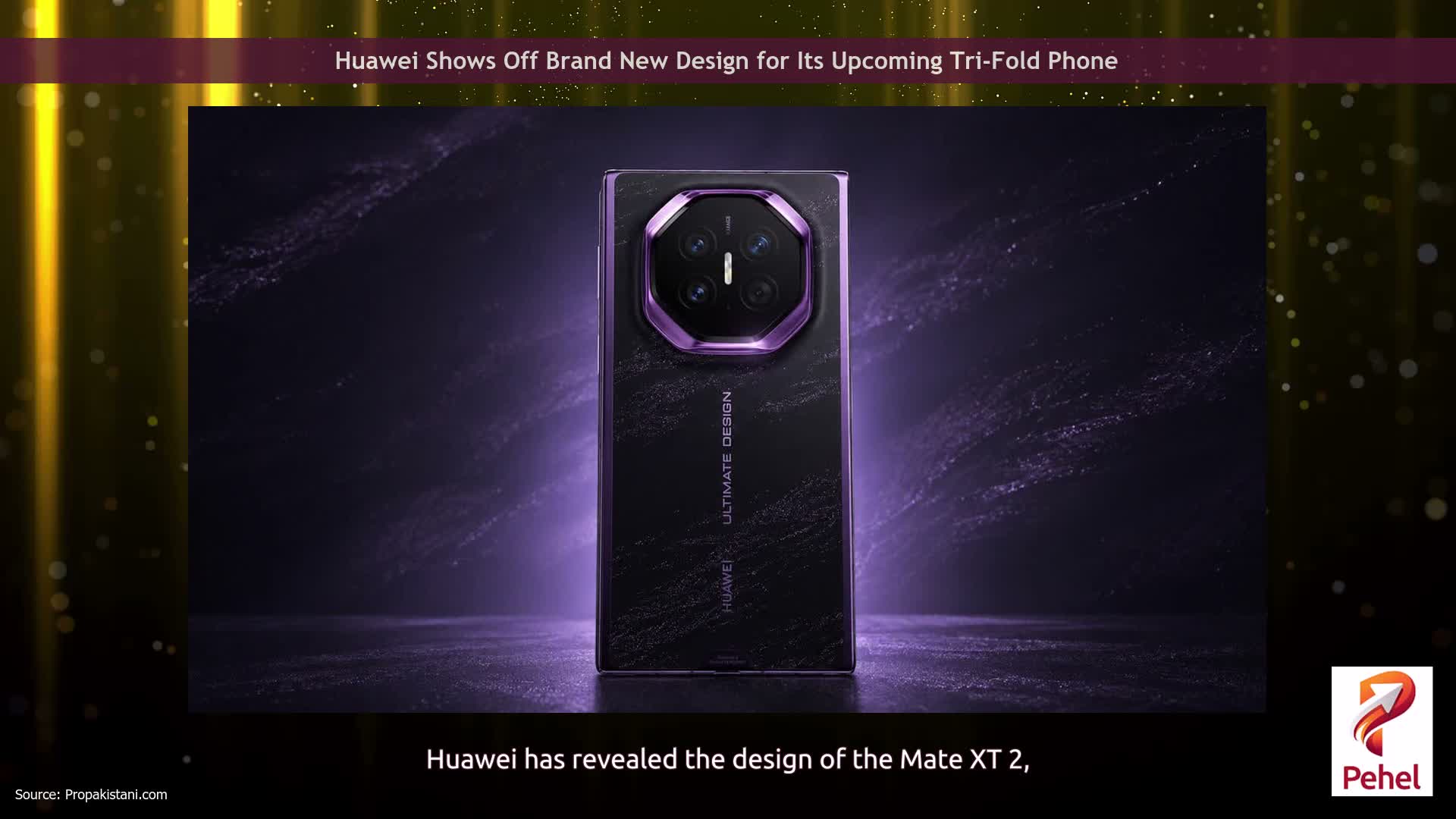 Huawei Shows Off Brand New Design for Its Upcoming Tri-Fold Phone