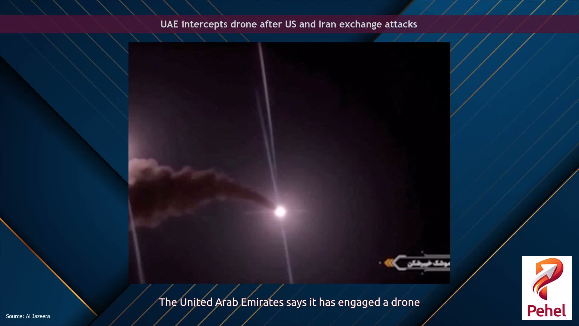 UAE intercepts drone after US and Iran exchange attacks