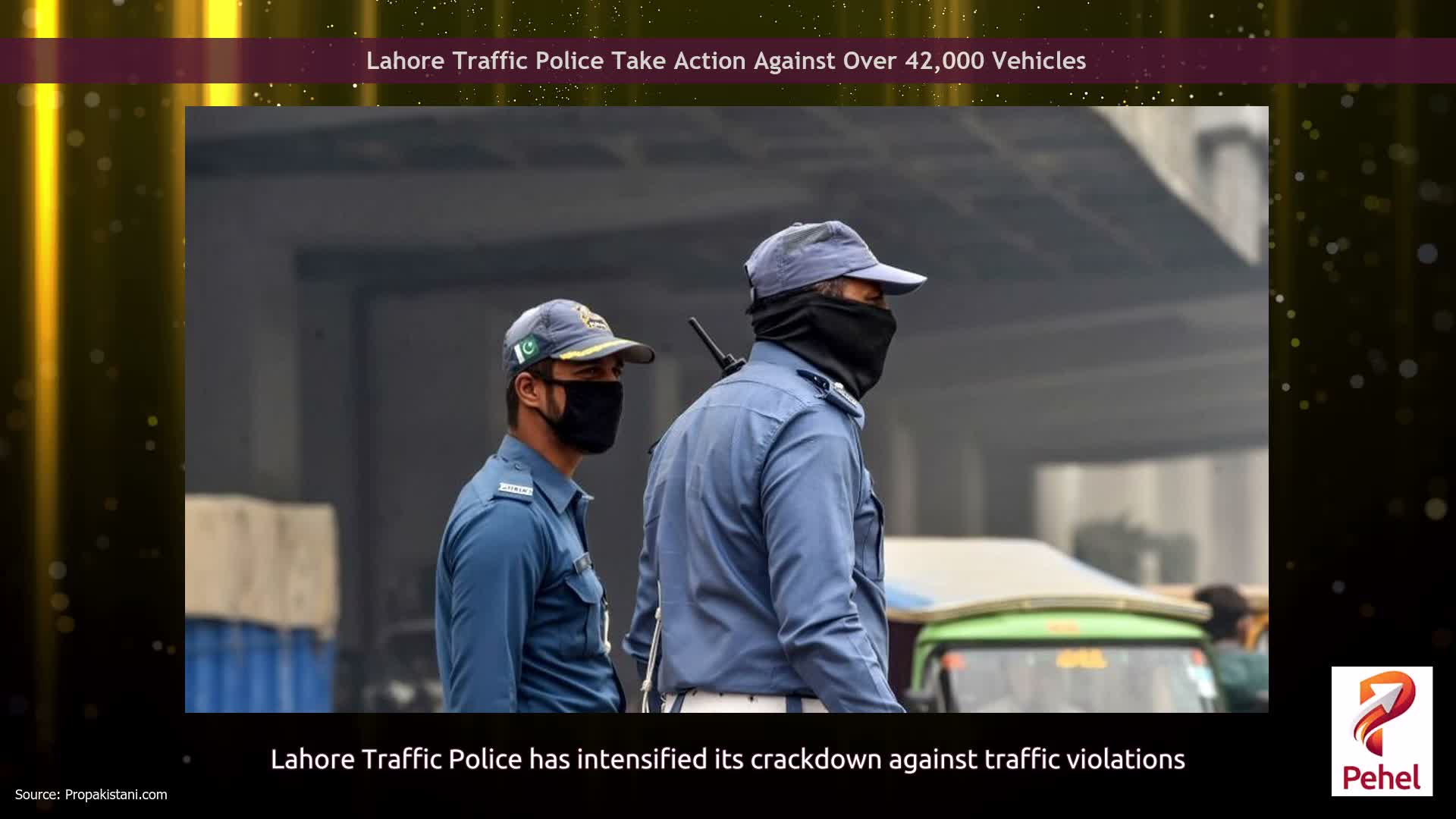 Lahore Traffic Police Take Action Against Over 42,000 Vehicles