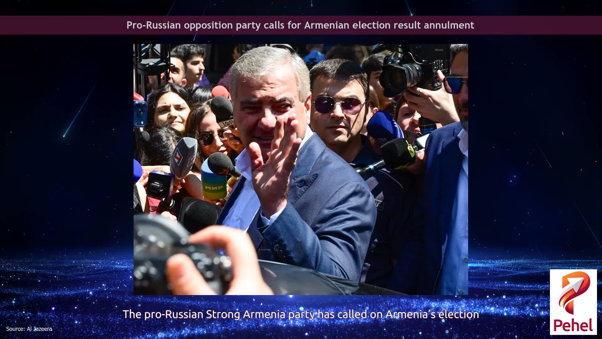Pro-Russian opposition party calls for Armenian election result annulment