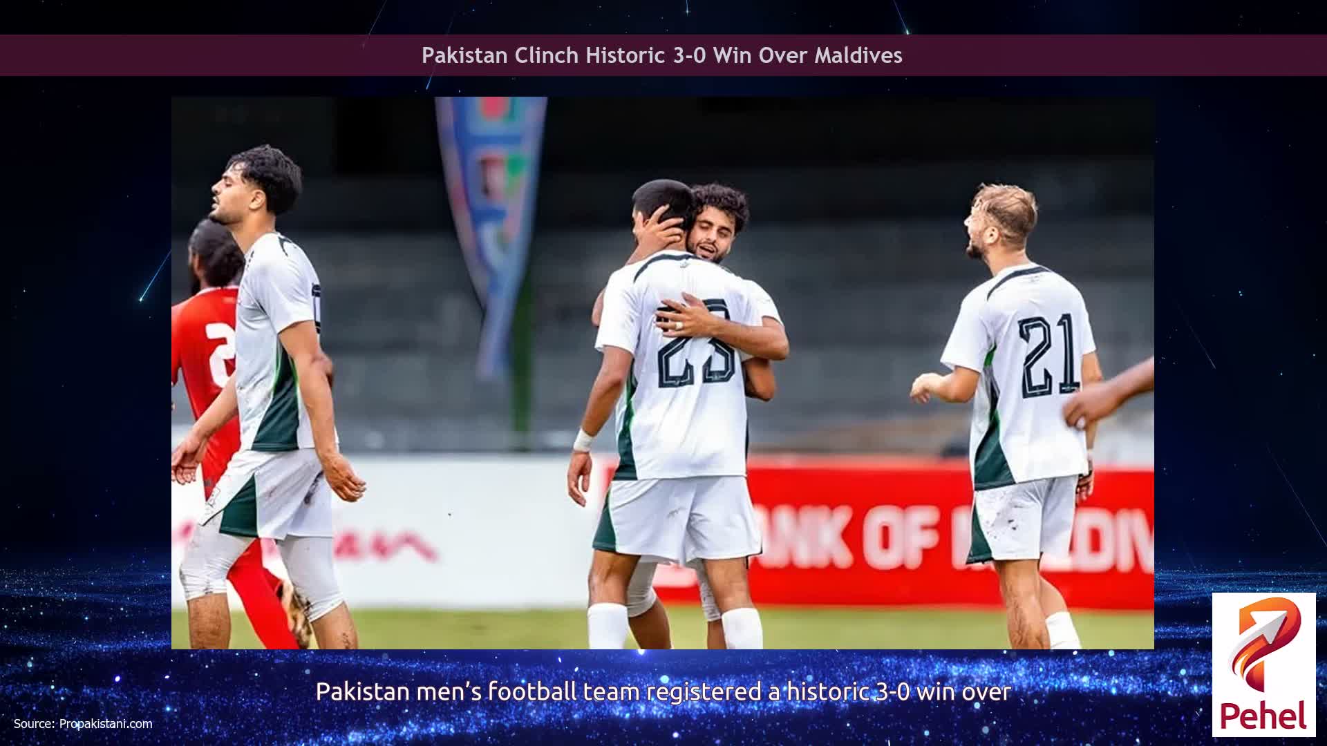 Pakistan Clinch Historic 3-0 Win Over Maldives