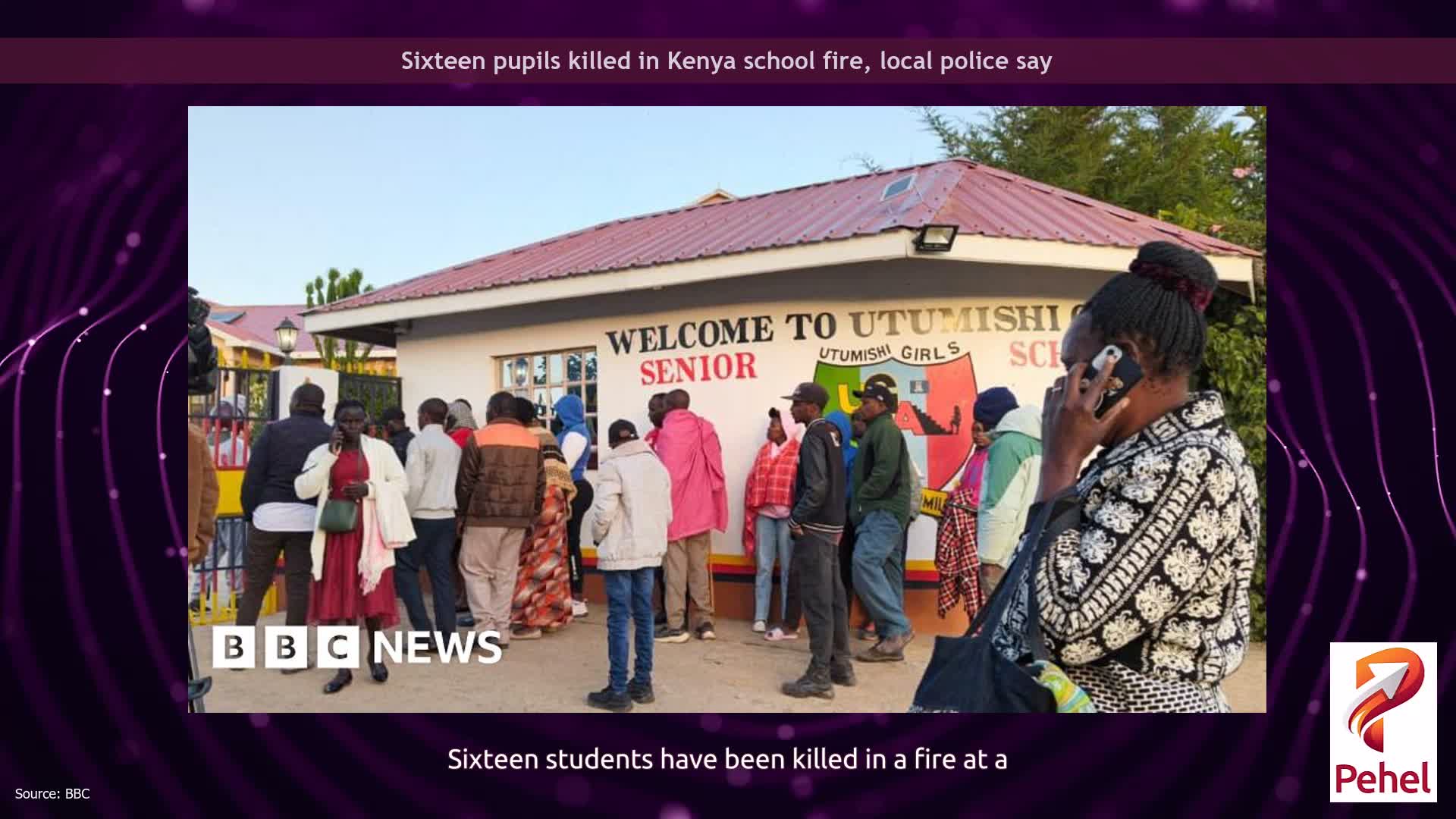 Sixteen pupils killed in Kenya school fire, local police say