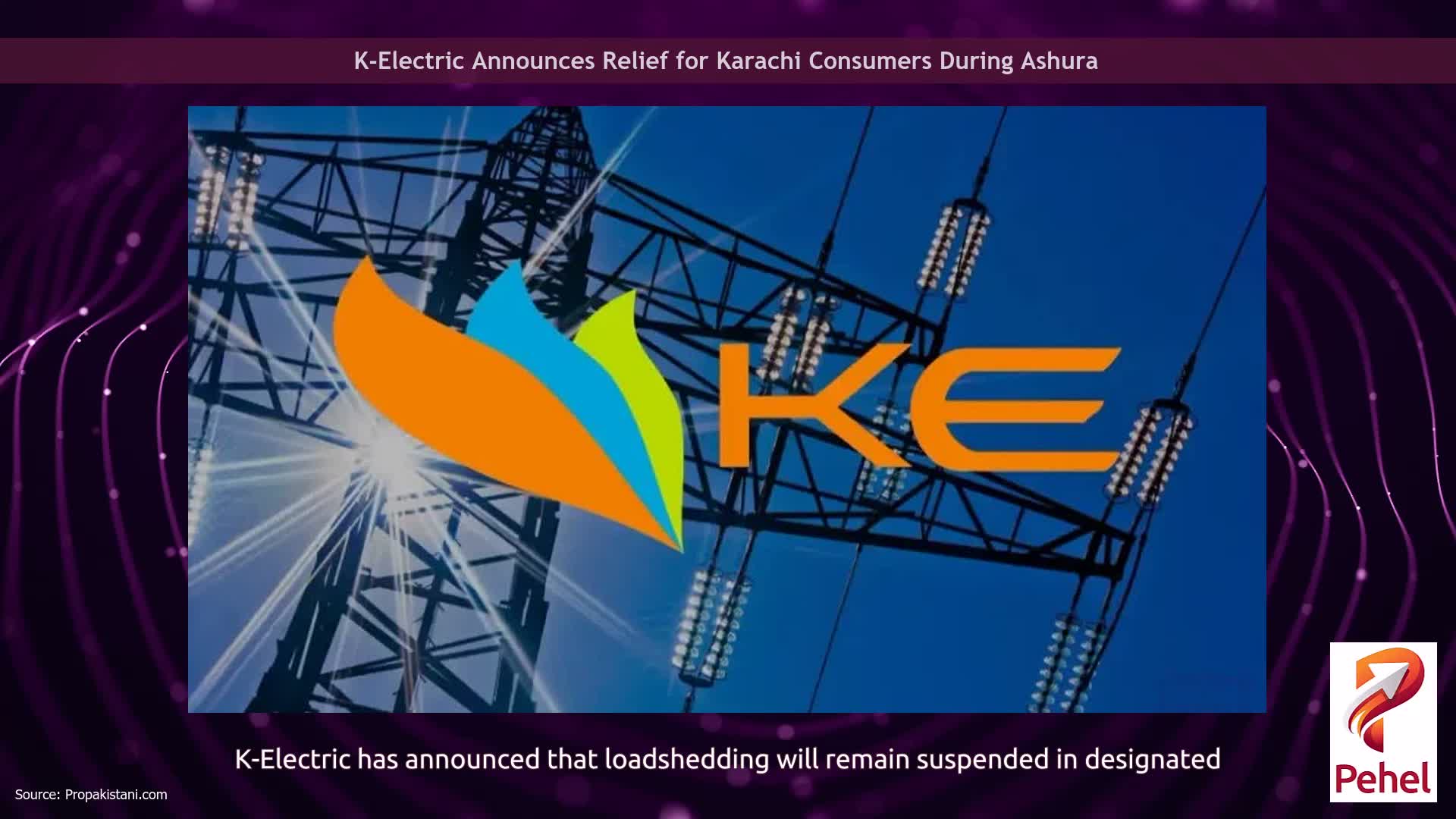 K-Electric Announces Relief for Karachi Consumers During Ashura