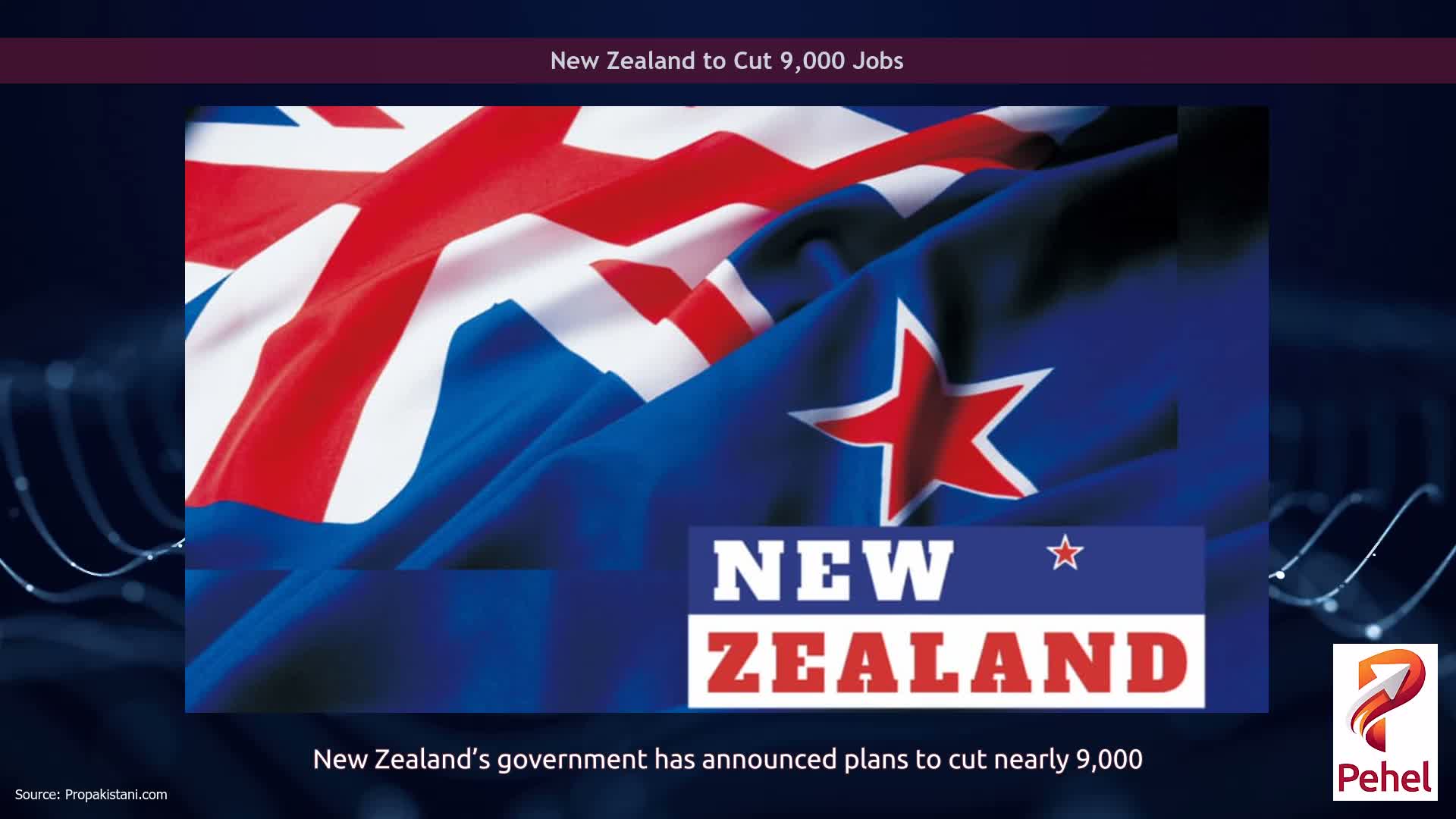 New Zealand to Cut 9,000 Jobs