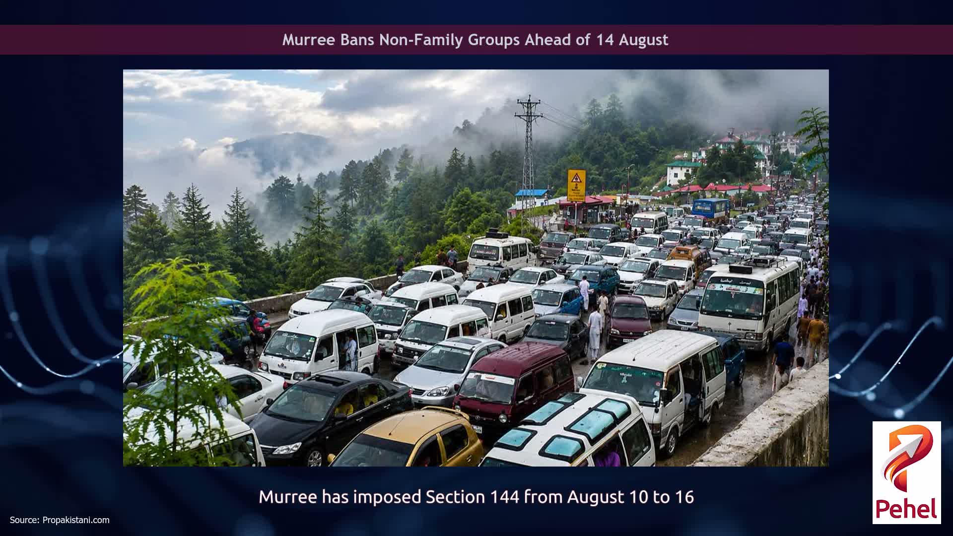 Murree Bans Non-Family Groups Ahead of 14 August
