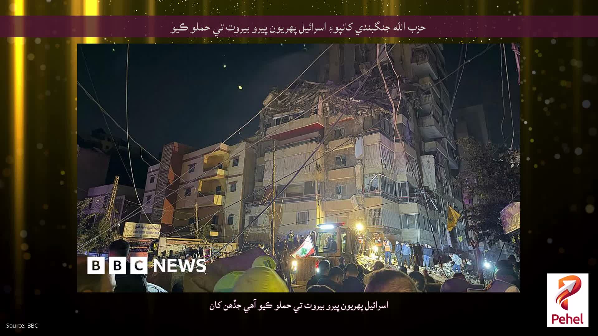 حزب الله جنگبندي کانپوءِ اسرائيل پهريون ڀيرو بيروت تي حملو ڪيو