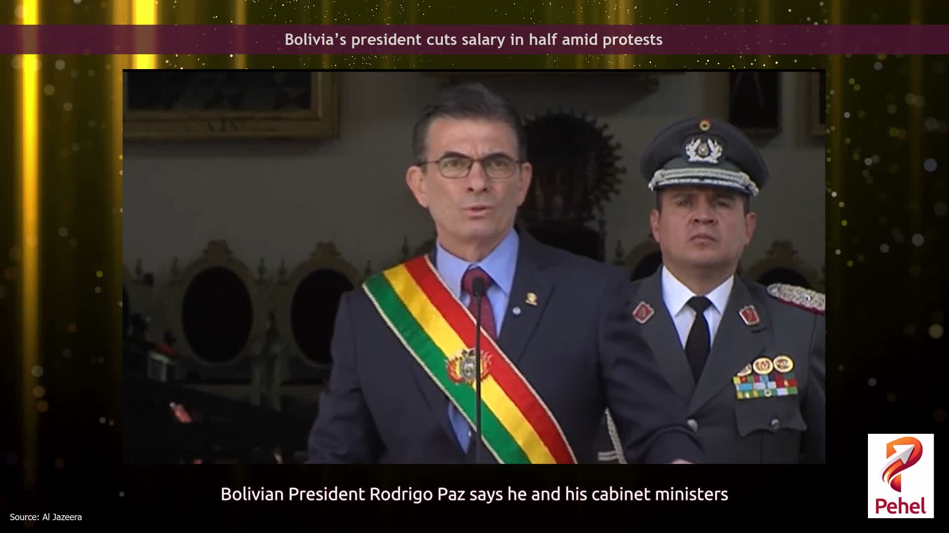Bolivia’s president cuts salary in half amid protests