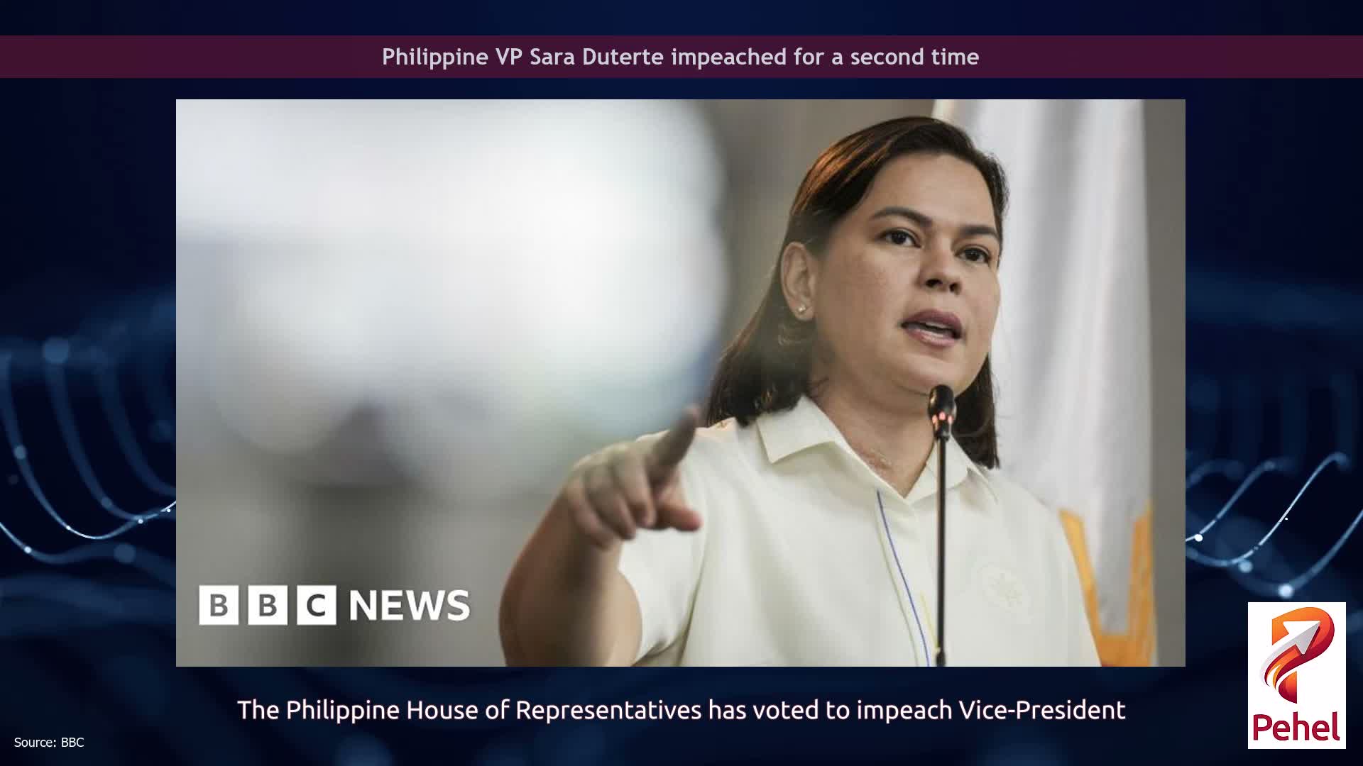 Philippine VP Sara Duterte impeached for a second time