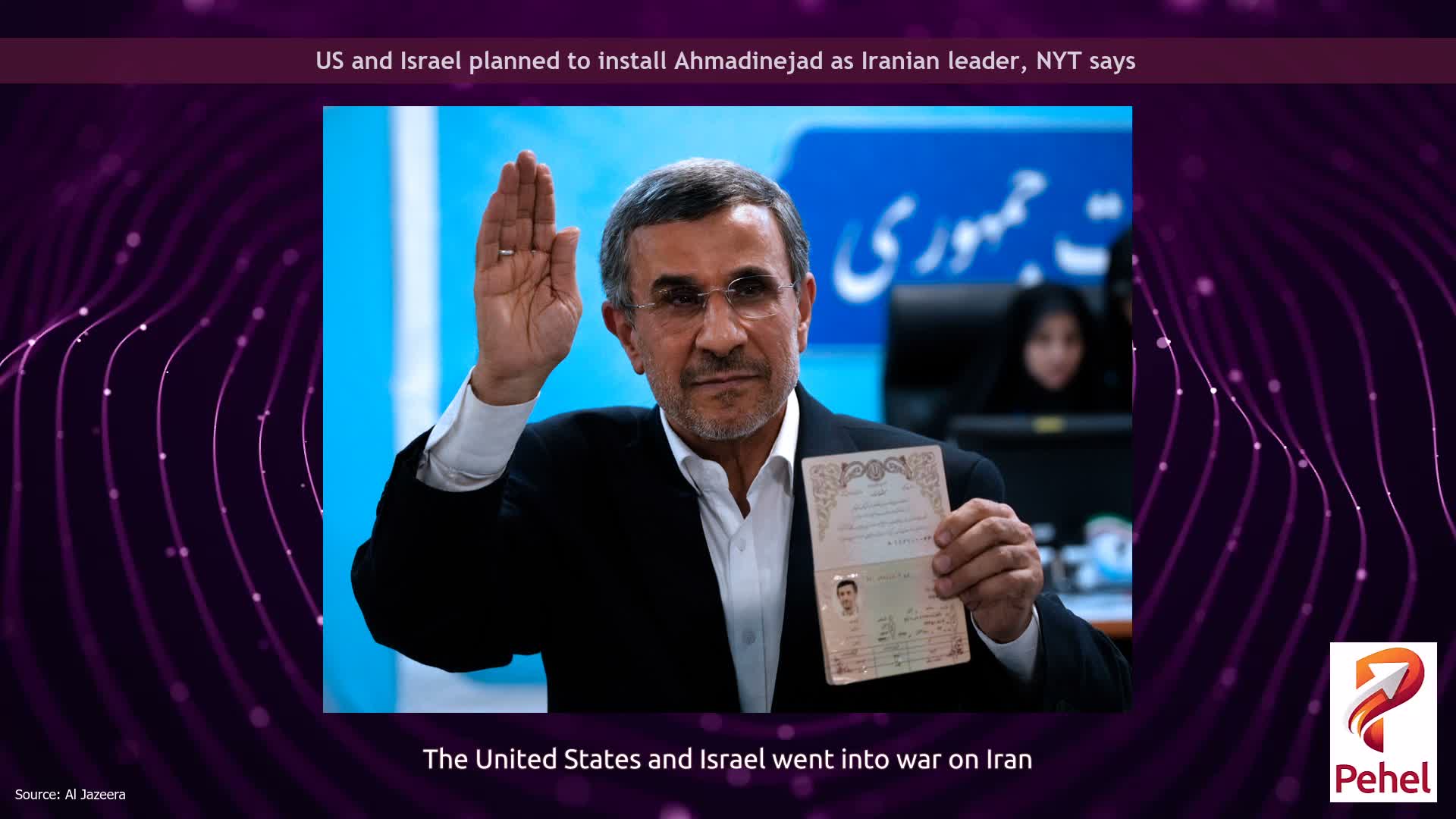 US and Israel planned to install Ahmadinejad as Iranian leader, NYT says