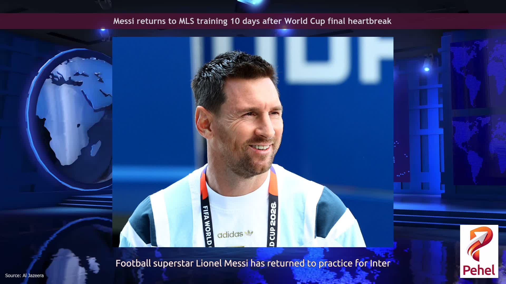 Messi returns to MLS training 10 days after World Cup final heartbreak