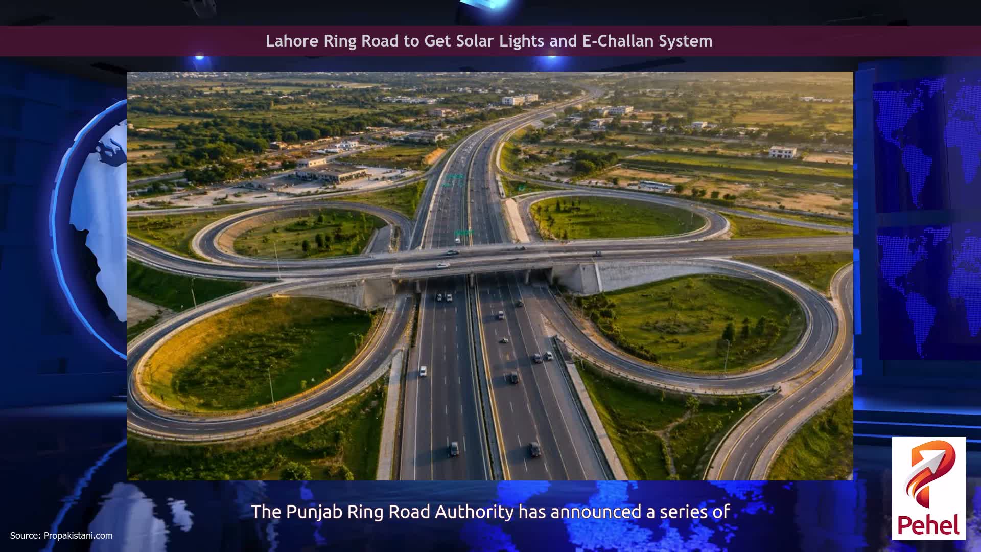 Lahore Ring Road to Get Solar Lights and E-Challan System