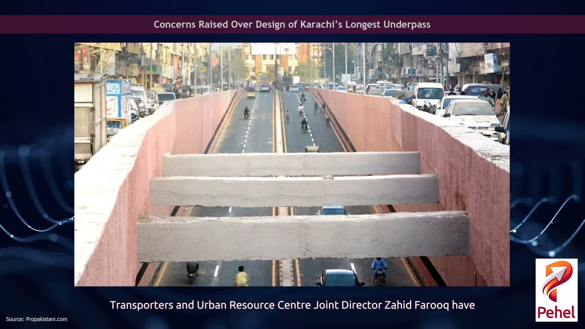 Concerns Raised Over Design of Karachi’s Longest Underpass
