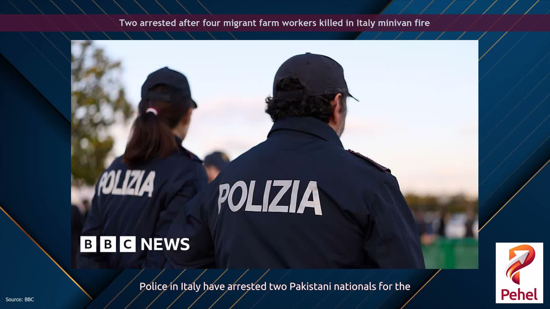 Two arrested after four migrant farm workers killed in Italy minivan fire