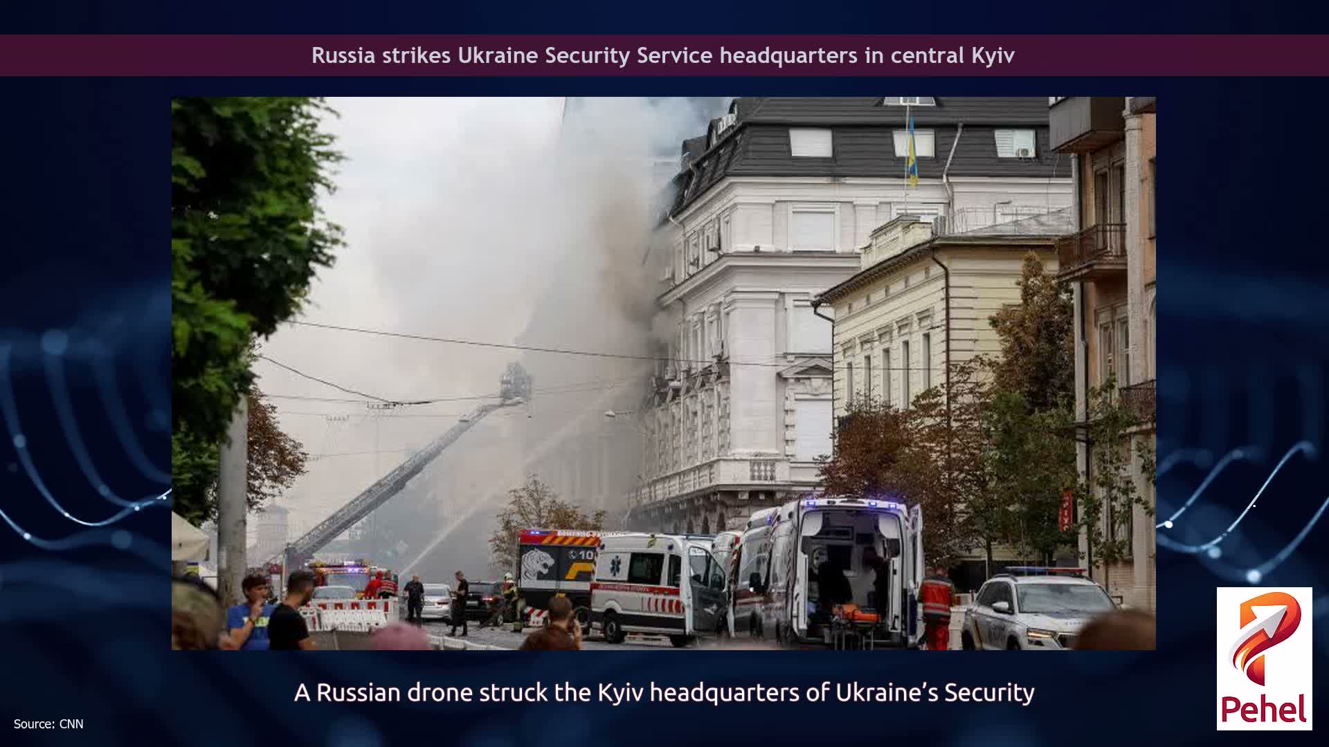Russia strikes Ukraine Security Service headquarters in central Kyiv