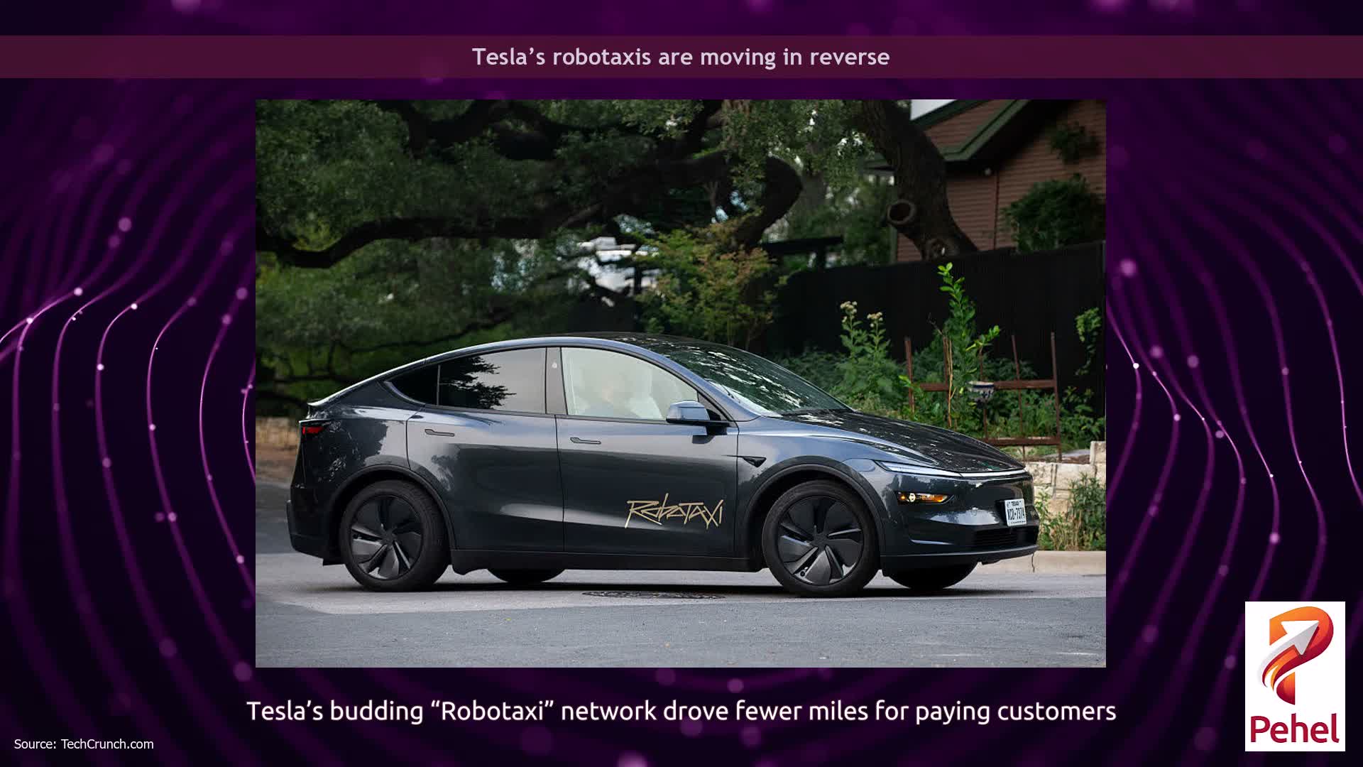 Tesla’s robotaxis are moving in reverse
