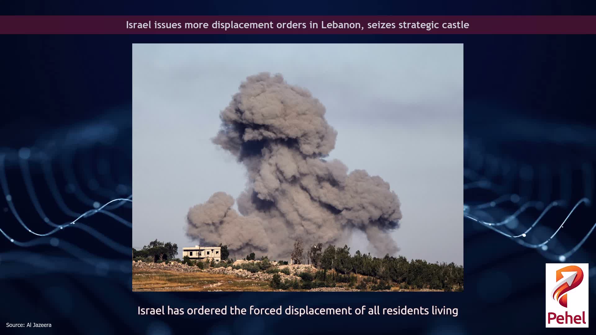 Israel issues more displacement orders in Lebanon, seizes strategic castle