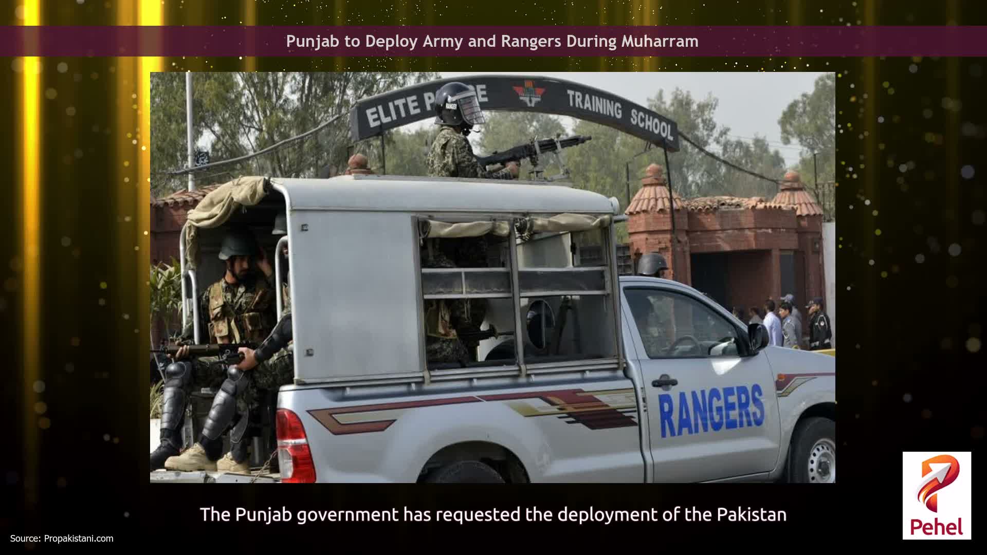 Punjab to Deploy Army and Rangers During Muharram