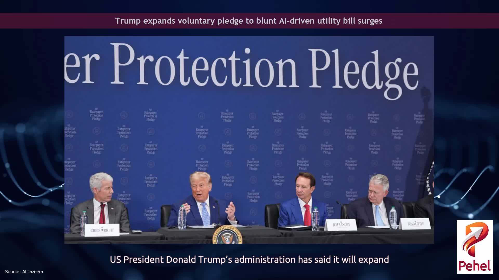 Trump expands voluntary pledge to blunt AI-driven utility bill surges
