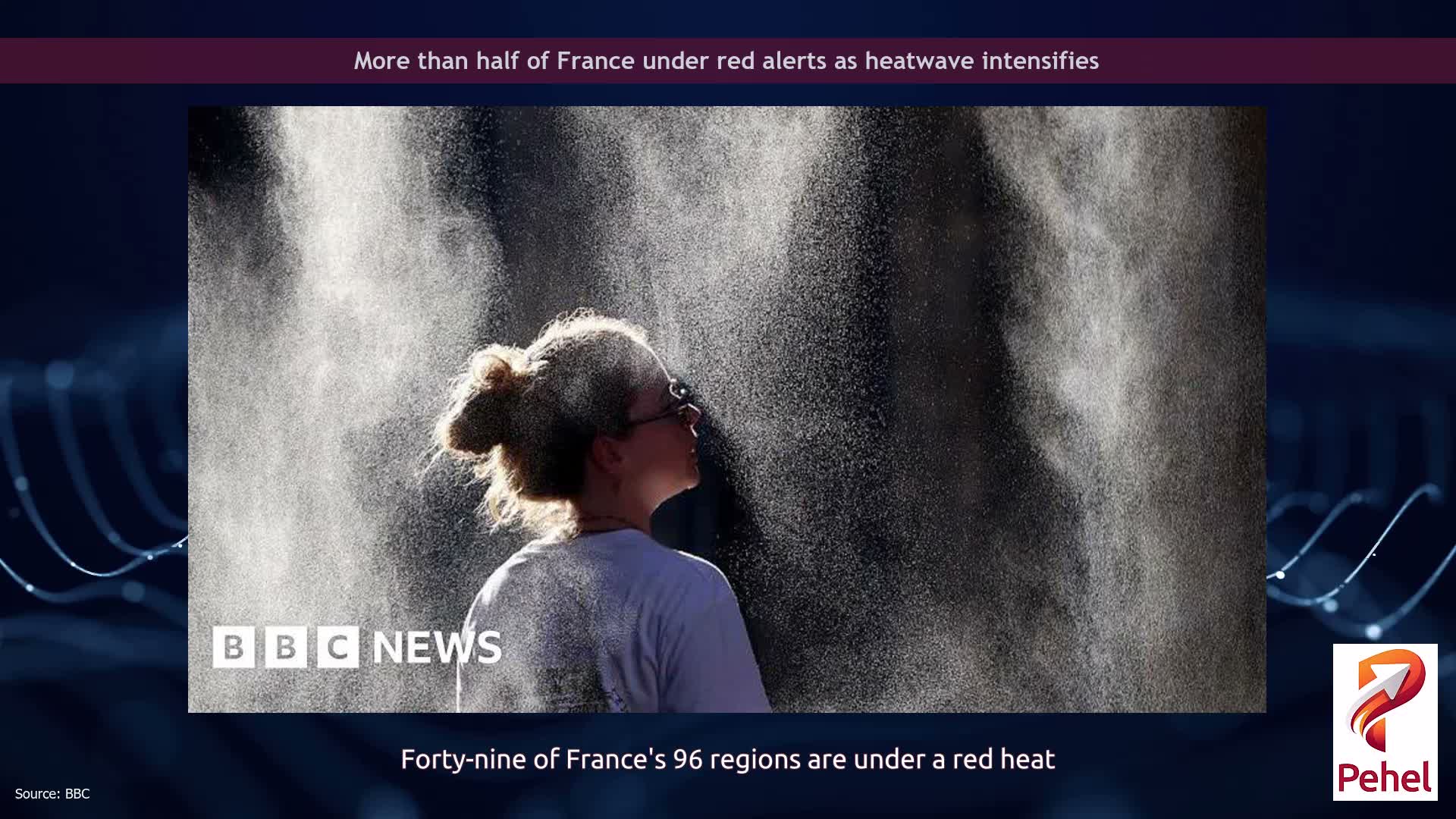 More than half of France under red alerts as heatwave intensifies